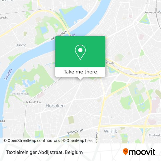 Textielreiniger Abdijstraat map