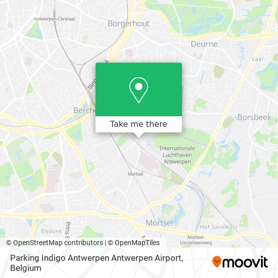 Parking Indigo Antwerpen Antwerpen Airport plan