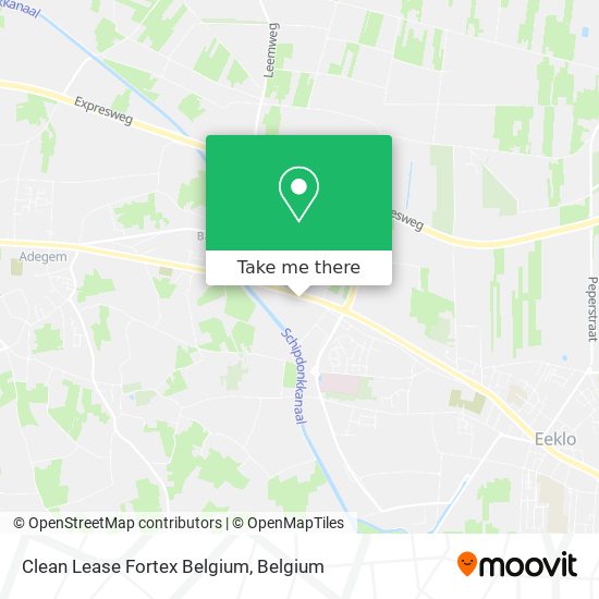 Clean Lease Fortex Belgium map