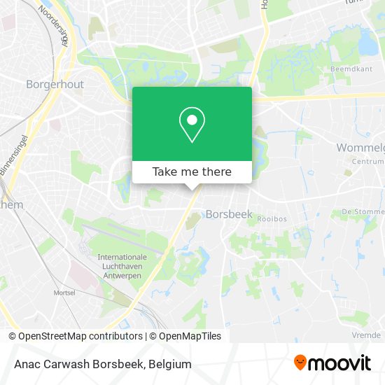 Anac Carwash Borsbeek map