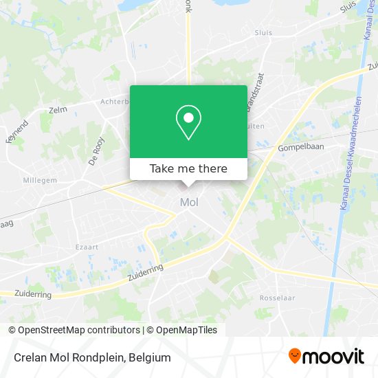 Crelan Mol Rondplein map