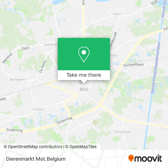 Dierenmarkt Mol map