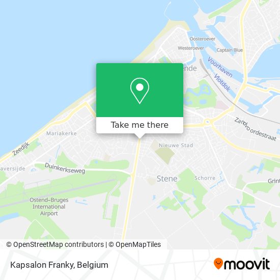 Kapsalon Franky map