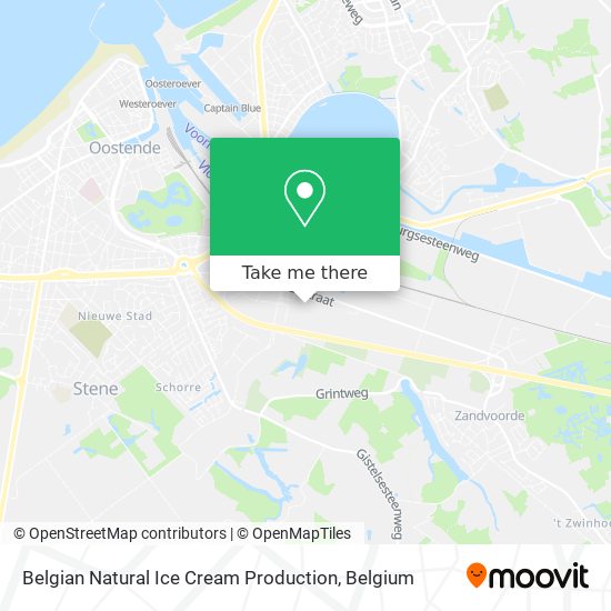 Belgian Natural Ice Cream Production map