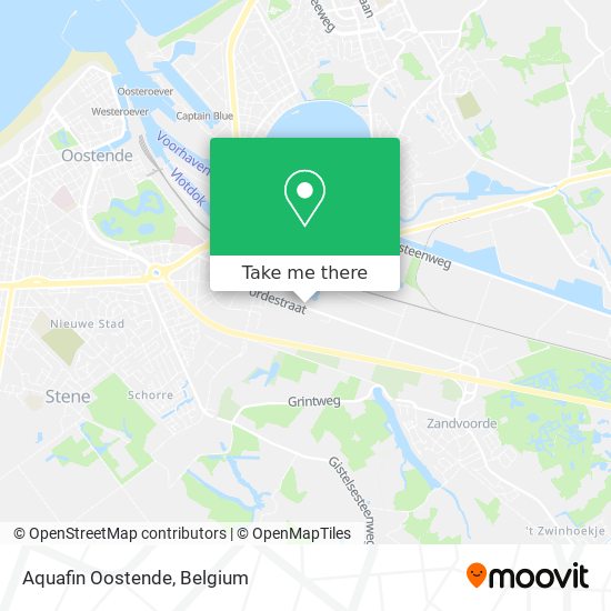 Aquafin Oostende map