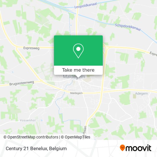 Century 21 Benelux map