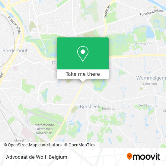 Advocaat de Wolf map