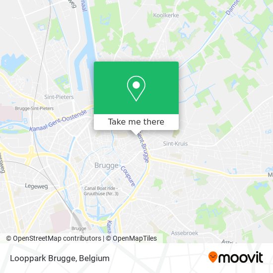 Looppark Brugge map