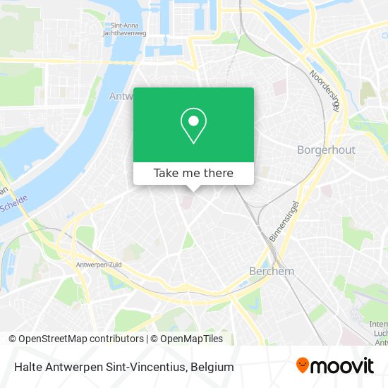 Halte Antwerpen Sint-Vincentius plan