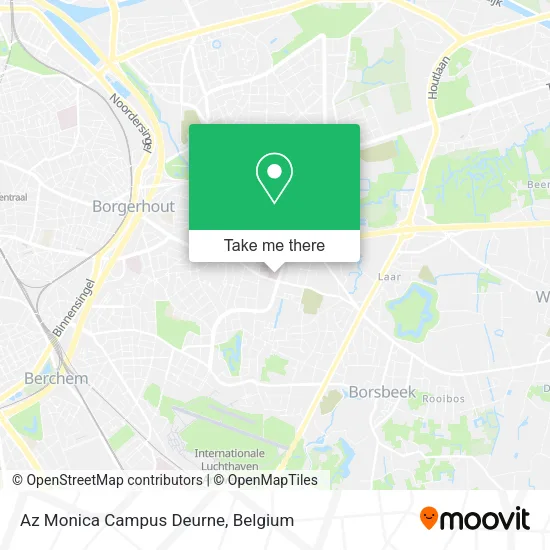 Az Monica Campus Deurne map