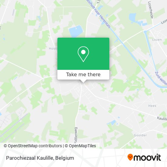 Parochiezaal Kaulille plan