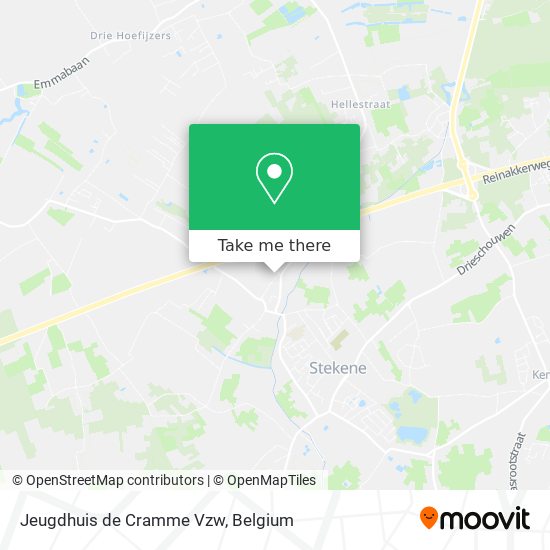 Jeugdhuis de Cramme Vzw map