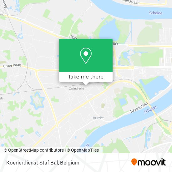 Koerierdienst Staf Bal map