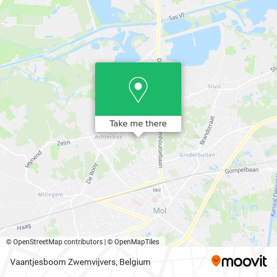 Vaantjesboom Zwemvijvers map