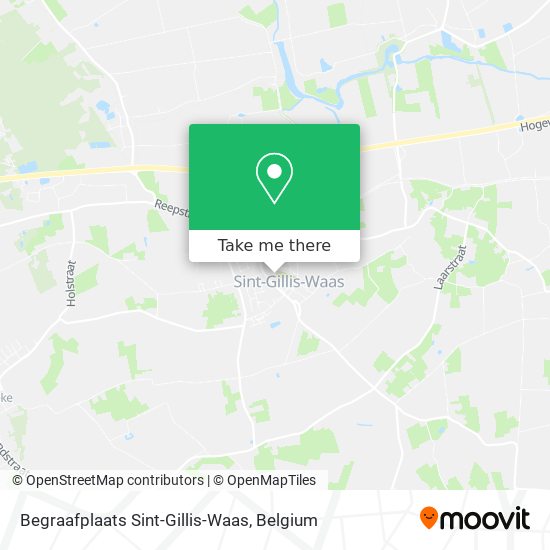 Begraafplaats Sint-Gillis-Waas map