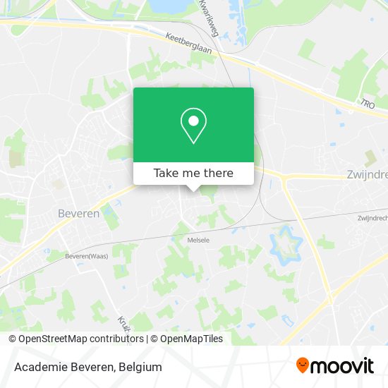 Academie Beveren map