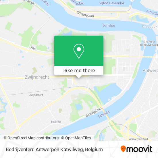 Bedrijventerr. Antwerpen Katwilweg map
