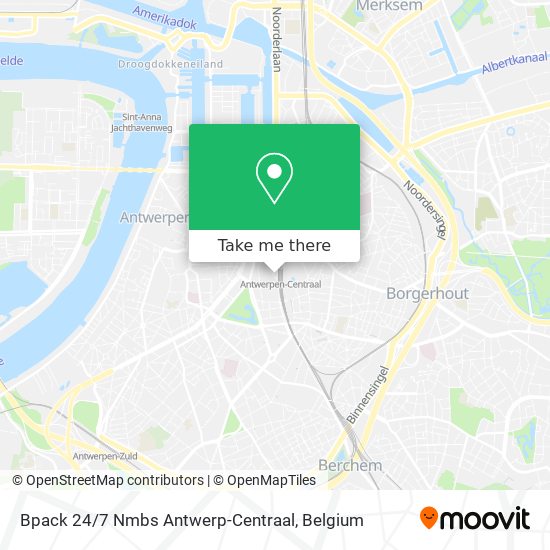 Bpack 24 / 7 Nmbs Antwerp-Centraal map