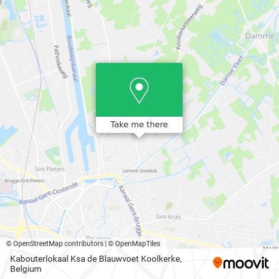 Kabouterlokaal Ksa de Blauwvoet Koolkerke plan