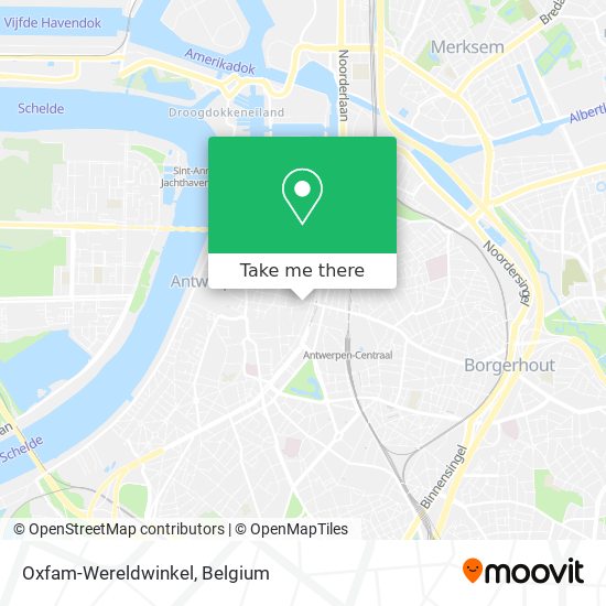 Oxfam-Wereldwinkel map