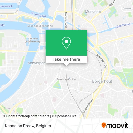 Kapsalon Preaw map