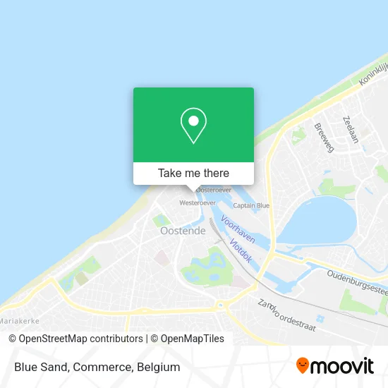 Blue Sand, Commerce map
