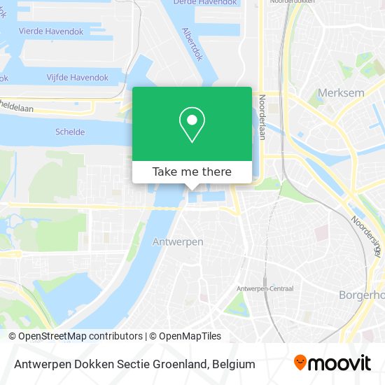 Antwerpen Dokken Sectie Groenland plan