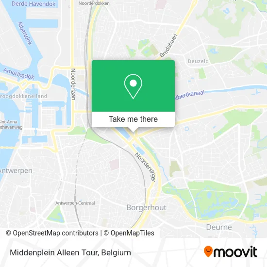Middenplein Alleen Tour map