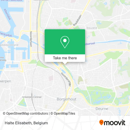 Halte Elisabeth map