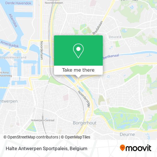 Halte Antwerpen Sportpaleis map
