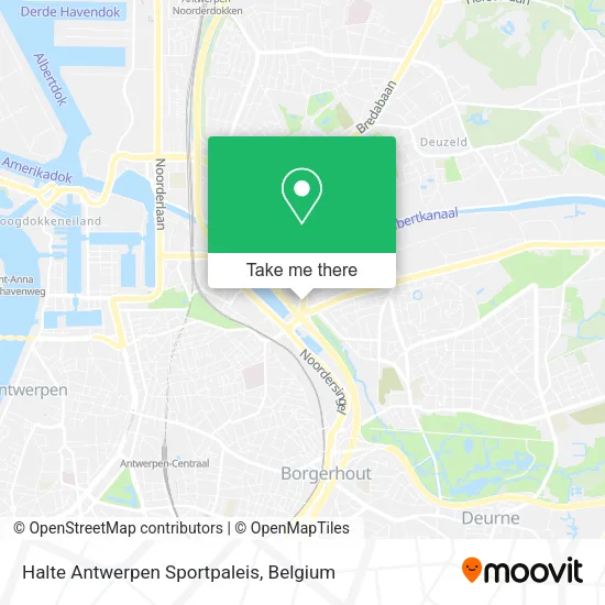 Halte Antwerpen Sportpaleis map