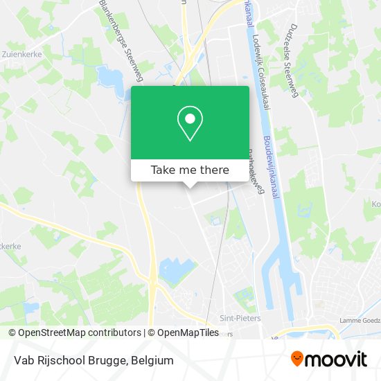 Vab Rijschool Brugge map