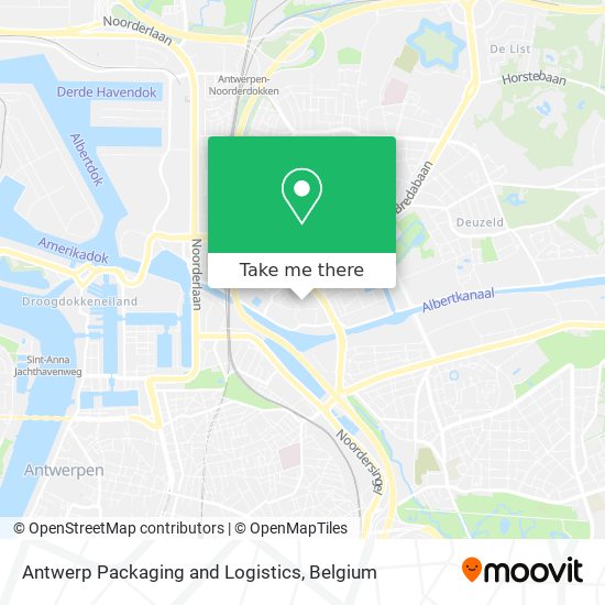 Antwerp Packaging and Logistics map