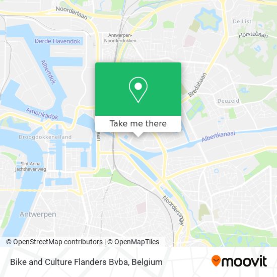 Bike and Culture Flanders Bvba map