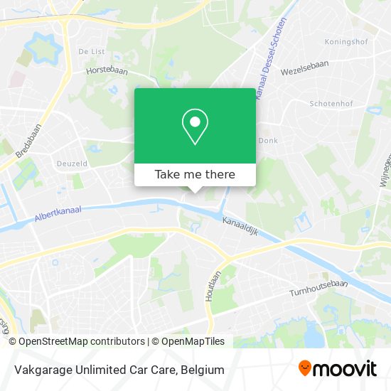 Vakgarage Unlimited Car Care map