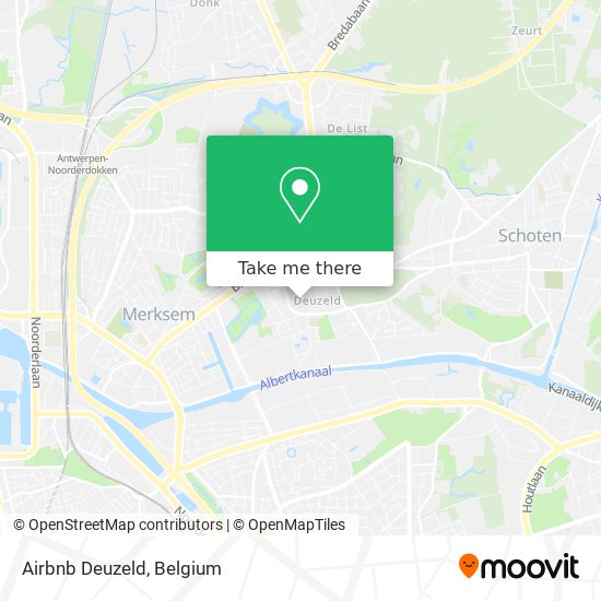 Airbnb Deuzeld map