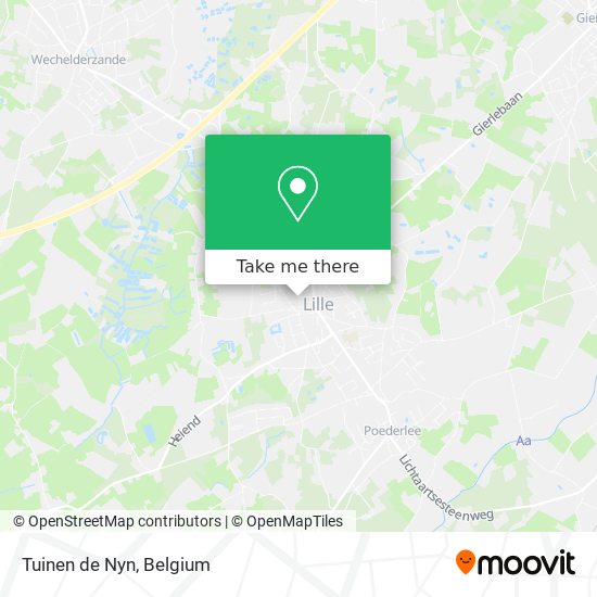 Tuinen de Nyn map