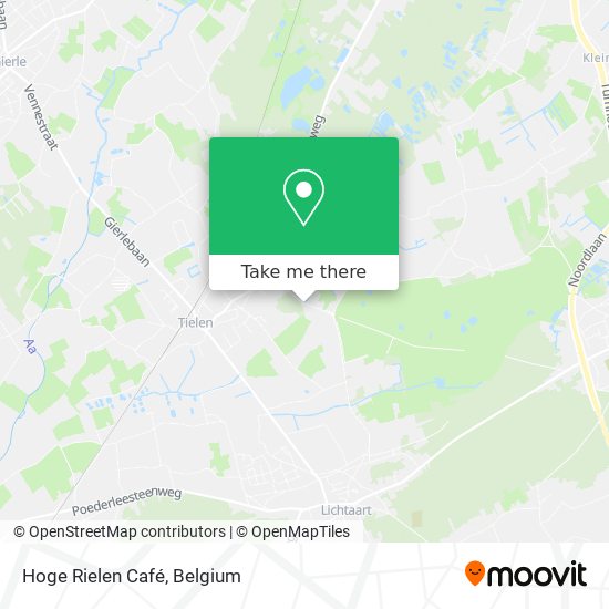 Hoge Rielen Café map