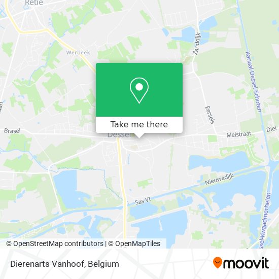 Dierenarts Vanhoof map