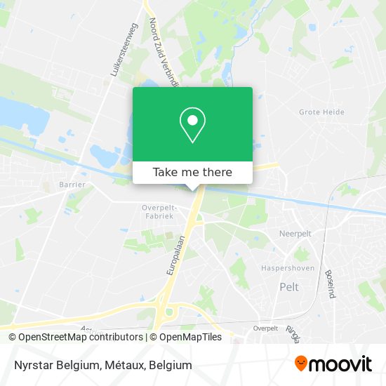 Nyrstar Belgium, Métaux map