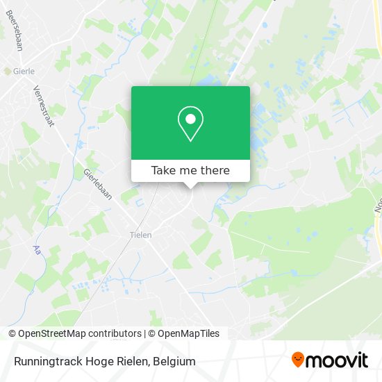 Runningtrack Hoge Rielen map