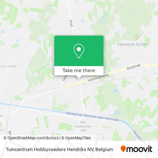 Tuincentrum Hobbyvoeders Hendrikx NV plan