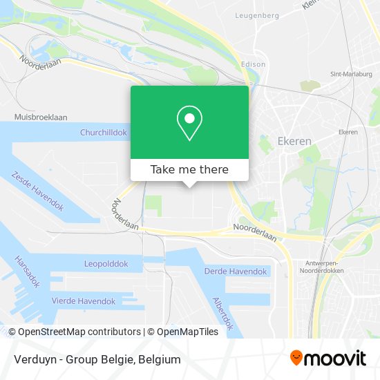 Verduyn - Group Belgie map