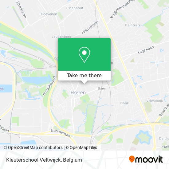 Kleuterschool Veltwijck plan