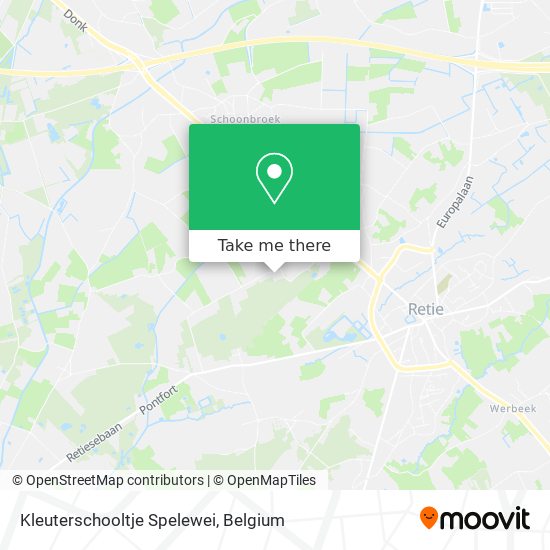 Kleuterschooltje Spelewei map