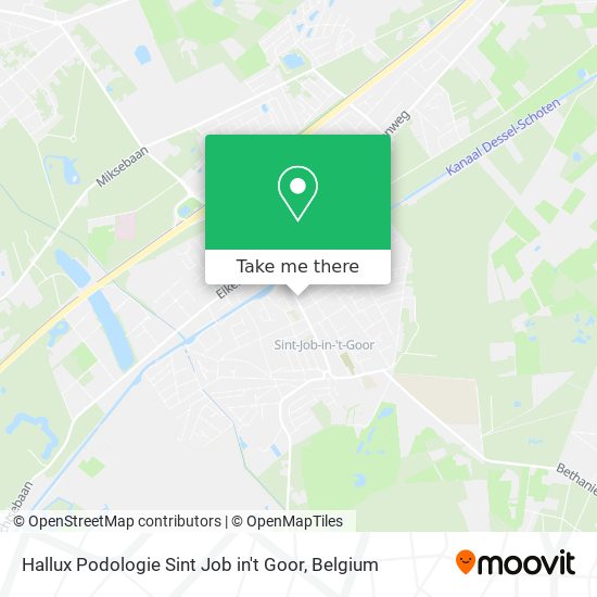 Hallux Podologie Sint Job in't Goor map