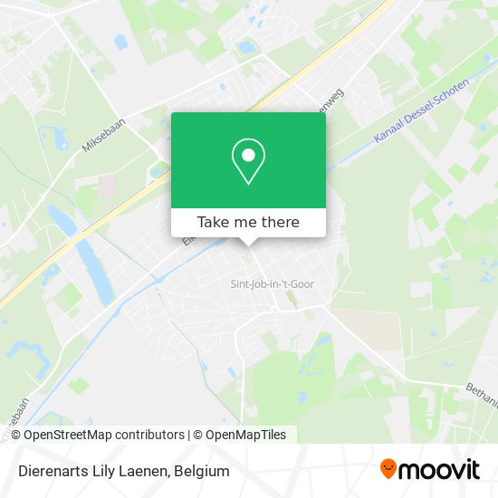 Dierenarts Lily Laenen map
