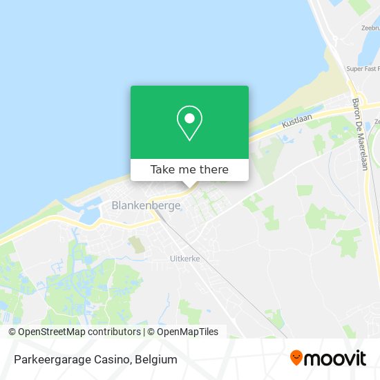 Parkeergarage Casino map