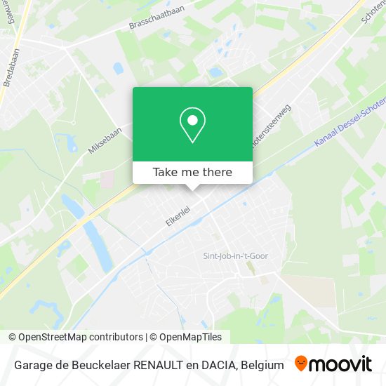 Garage de Beuckelaer RENAULT en DACIA plan