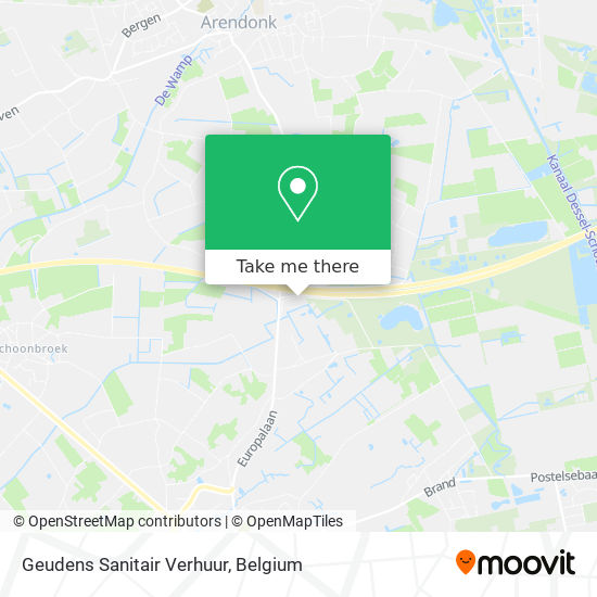 Geudens Sanitair Verhuur map